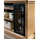 Wittenmyer Rich Light Brown and Matte Black XL TV Stand with Fireplace Option