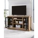 Wittenmyer Rich Light Brown and Matte Black XL TV Stand with Fireplace Option