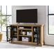 Wittenmyer Rich Light Brown and Matte Black XL TV Stand with Fireplace Option