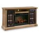 Wittenmyer Rich Light Brown and Matte Black 72" TV Stand with Electric Fireplace