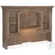 Sutter Distressed Medium Clear Oak Computer Credenza with Hutch