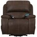 Brookings Brown Power Lift Recliner with Heat and Massage