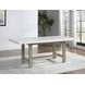 Carena White 78" Rectangular Marble Top Dining Table