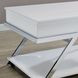 Zena White Rectangular Lift Top Cocktail Table with Casters