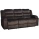 Willow Brown 86" Sofa with Dual Recliner