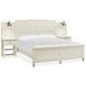 Silverwillow Egg Shell White King Wall Panel Bed with 2 Nightstand and USB Charging