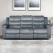 Willow Gray 86" Sofa with Dual Recliner