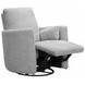Trenton Vincent Fog Manual Swivel Glider Recliner with Pillows