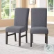 High Line Gray Upholstered Dining Chair Set Of 2