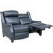 Warrendale Shoreham Blue Leather Power Reclining Living Room Set with Nailhead Trim and USB Charging