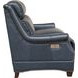 Warrendale Shoreham Blue Leather Power Reclining Living Room Set with Nailhead Trim and USB Charging