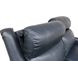 Warrendale Shoreham Blue Leather 60" Power Reclining Loveseat with Nailhead Trim and USB Charging