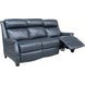 Warrendale Shoreham Blue Leather Power Reclining Living Room Set with Nailhead Trim and USB Charging