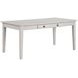 Echo White Rectangular Drawer Dining Room Set