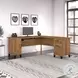 Somerset Fresh Walnut 72" L Shaped Desk