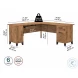 Somerset Fresh Walnut 72" L Shaped Desk