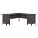 Somerset Storm Gray 72" L Shaped Desk With Storage