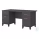 Somerset Storm Gray 60" Office Desk With Drawers