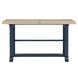 Darcy Beige and Midnight Blue Extendable Rectangular Counter Height Dining Room Set