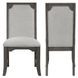 Lisbon Gray Upholstered Dining Side Chair Set of 2