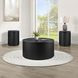Colvin Black Round Ocassional Table with Casters