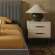 Foxleigh Cream And Antique Brass Nightstand