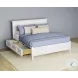 Westlake White King Panel Storage Bed