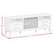 Clare Almond 71" TV Stand with Fireplace Insert