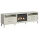 Clare Almond 82" TV Stand with Fireplace Insert