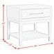 Clare Almond Rectangular End Table