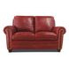 Westfield Cherry Leather Living Room Set with Nailhead Trim