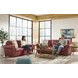 Westfield Cherry 62" Leather Loveseat with Nailhead Trim