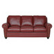 Maverick Cinnamon 88" Top Grain Leather Sofa