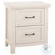 Westfield Brushed White 2 Drawer Nightstand