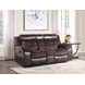 Pueblo Brown 77" Manual Reclining Console Loveseat