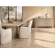 Loggia Aria and White 3 Door Travertine Top Buffet