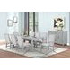 Fiona Mist Gray Upholstered Dining Arm Chair Set of 2