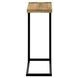 2883 Brown and Black Rectangular Accent Table