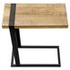2883 Brown and Black Rectangular Accent Table