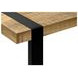 2883 Brown and Black Rectangular Accent Table