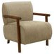 8340 Light Brown Upholstered Accent Chair