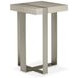 Tempo Larza and Satin Nickel Square Accent Table