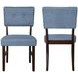 Tioga Blue Upholstered Dining Chair Set of 2