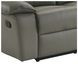Murray Gray Leather 88" Reclining Sofa