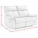 Murray Gray Leather 64" Reclining Loveseat