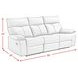 Murray Gray Leather 88" Reclining Sofa