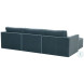 Willow Misty Blue Velvet Modular Sofa