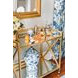 Gerard Gold Leaf Bar Cart