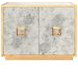 Winslow Gold Leaf and Silver 2 Door Cabinet