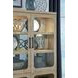 Somerset Butternut 4 Glass Door Buffet Curio with LED